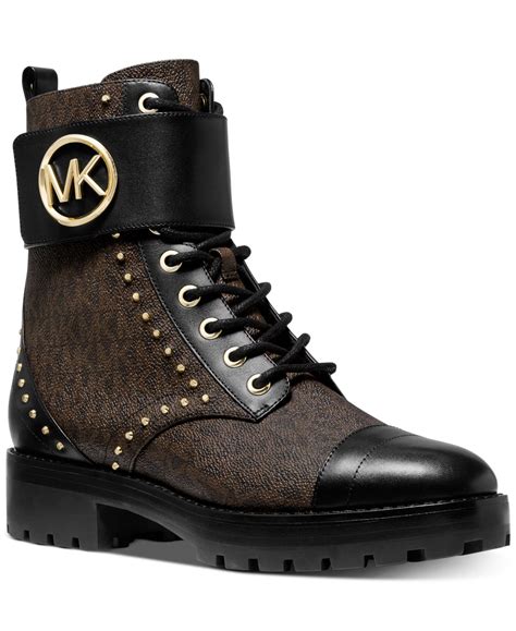 michael michael kors tatum boot|Michael Michael Kors Tatum Leather Combat Boots .